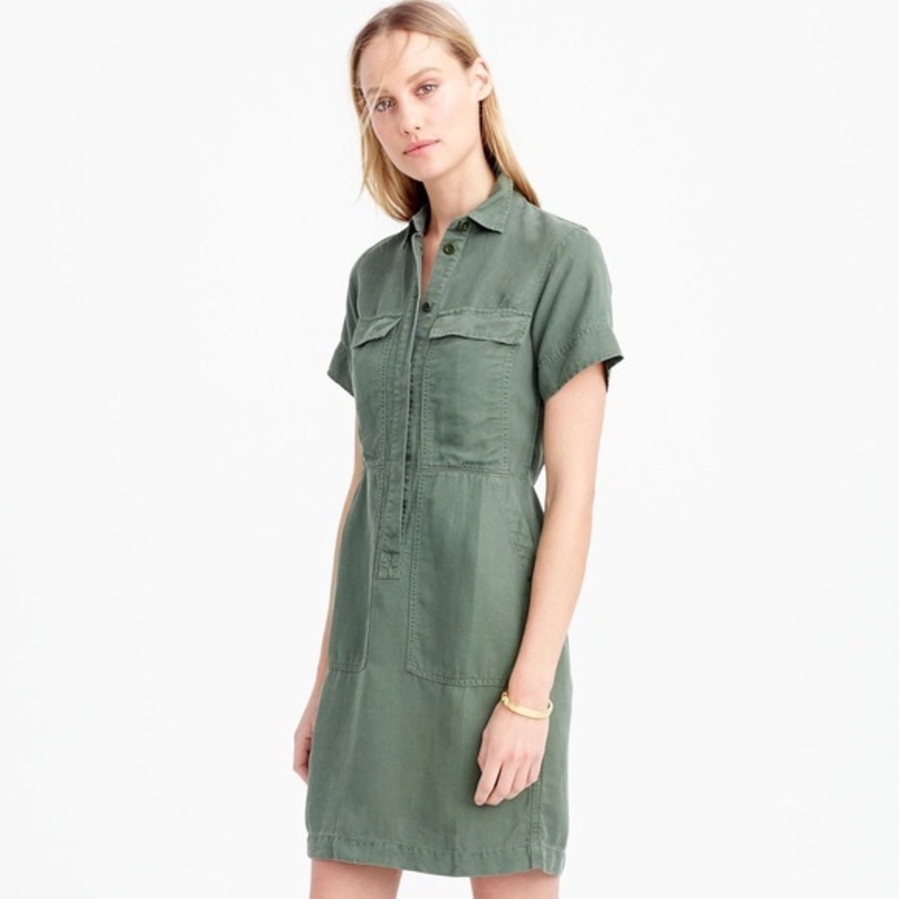 J Crew Short-sleeve Cargo Dress